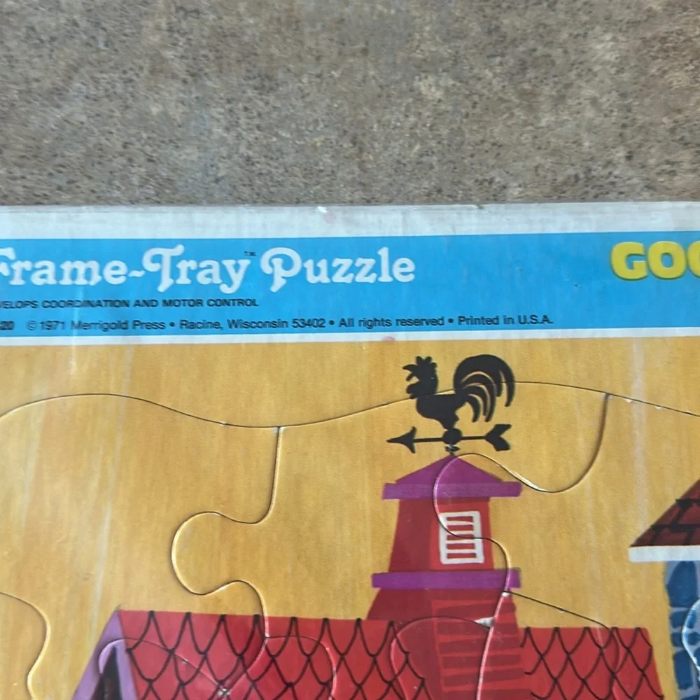 VINTAGE Good Morning Cow Puzzle